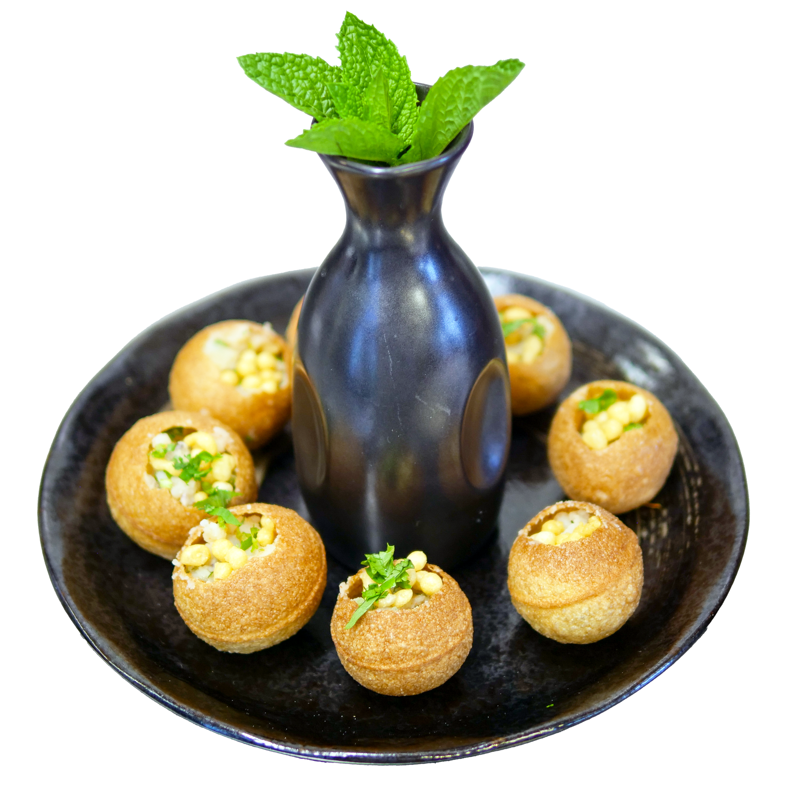 Pani puri Indian street food snack